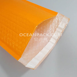 에어캡 비닐 안전봉투(PET) 오렌지색가로22cm~26cm사이즈선택하세요[100장]