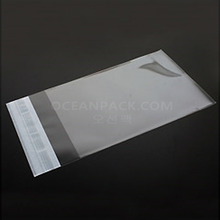 OPP[접착식]투명봉투소량인쇄가능가로2.7cmX세로30cm+4cm [200장]